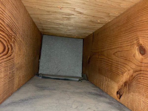 air duct after cleaning