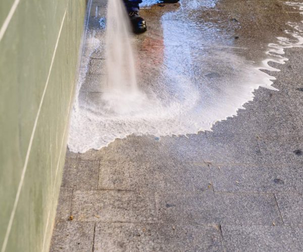 professional cleaning concrete