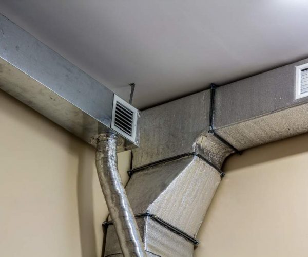 Industrial air duct ventilation equipment and pipe systems