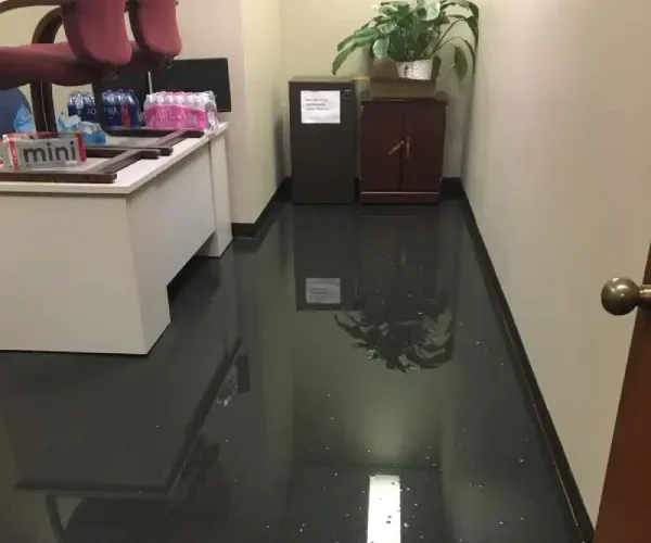 office with water damage restoration